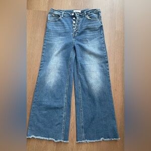 Women's Blue Wide-Leg Jeans TNR